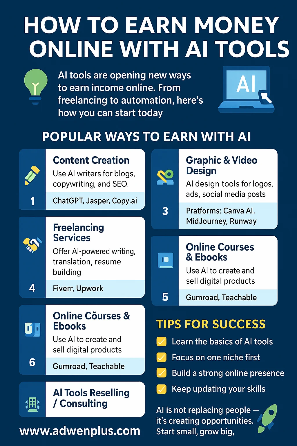 How to Earn Money Online with AI Tools