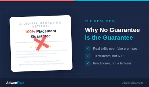 Why I Don’t Offer 100% Placement Guarantee and Why that Should Make You Trust Me More