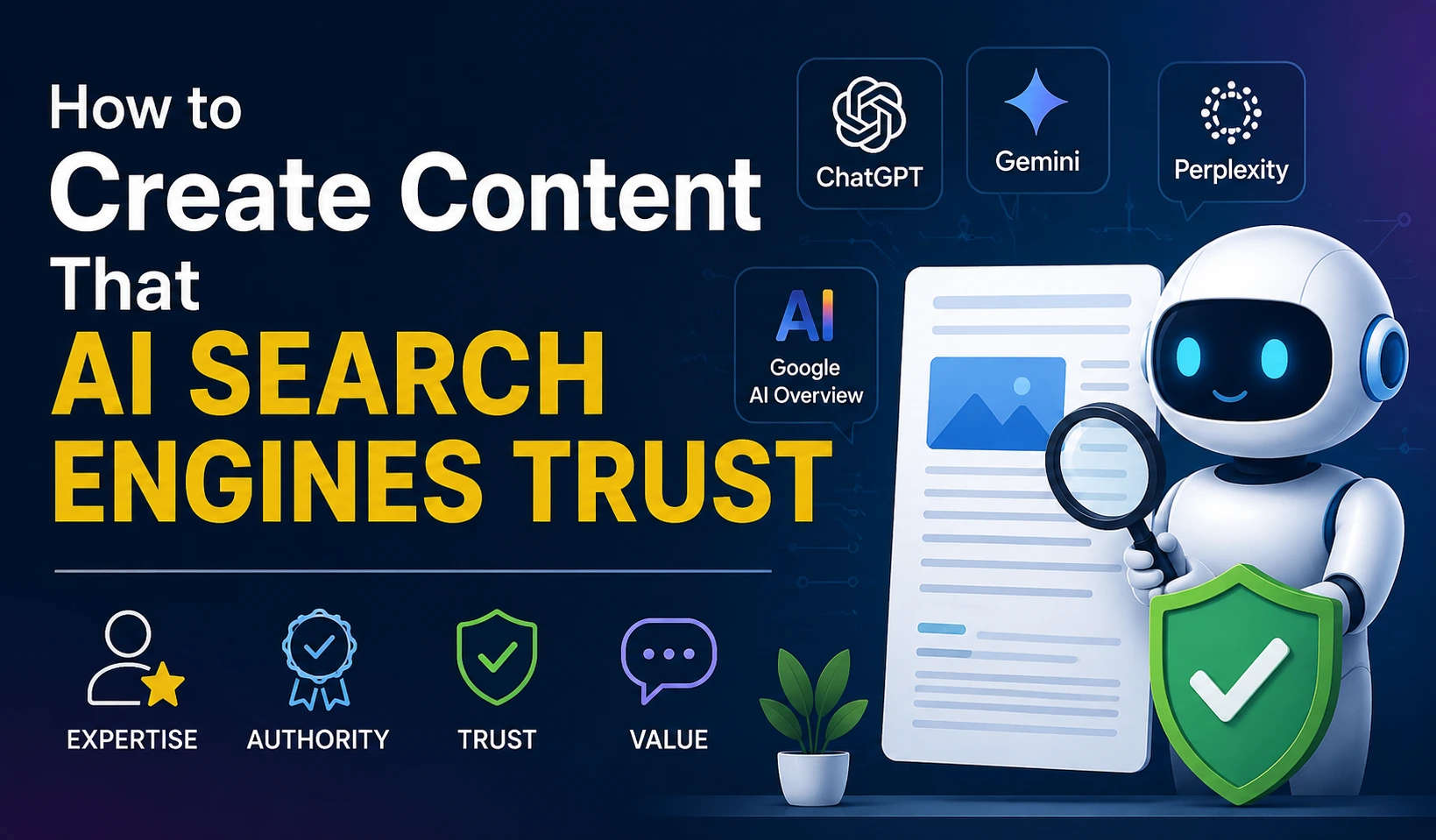How to Create Content that AI Search Engines Trust